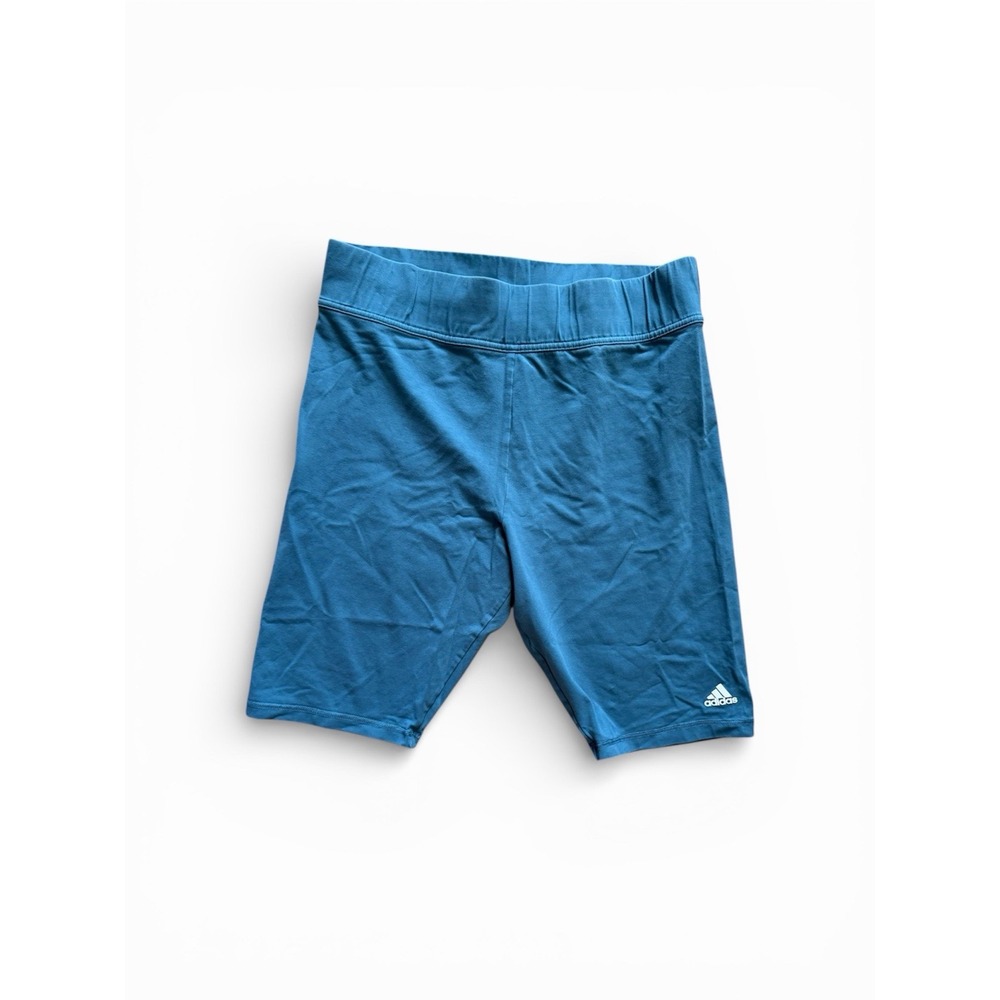Women's Size XL Adidas Lifestyle Bike Shorts In Indigo Blue - Picture 1 of 3